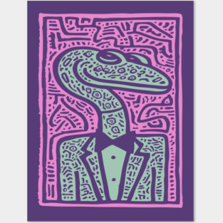 Dapper Serpent | The Gentleman Snake Posters and Art