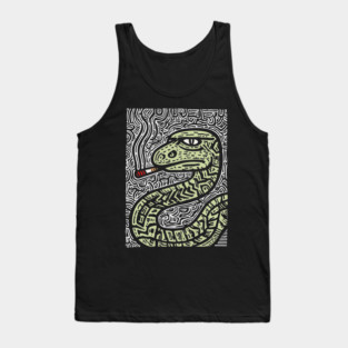 Chill Serpent | Wise Old Sage Snake Tank Top