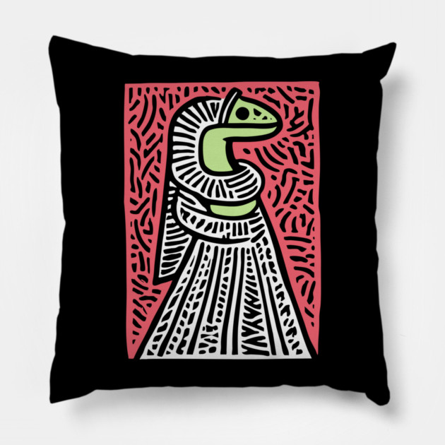 Serpent Bride | Lamia The Gorgon Queen Pillow by TuncGK