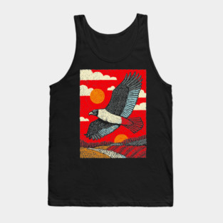 Soaring Vulture | Rustic Americana Landscape Tank Top