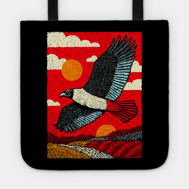 Soaring Vulture | Rustic Americana Landscape Tote by TuncGK