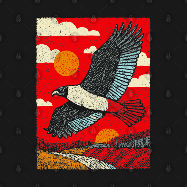 Soaring Vulture | Rustic Americana Landscape by TuncGK