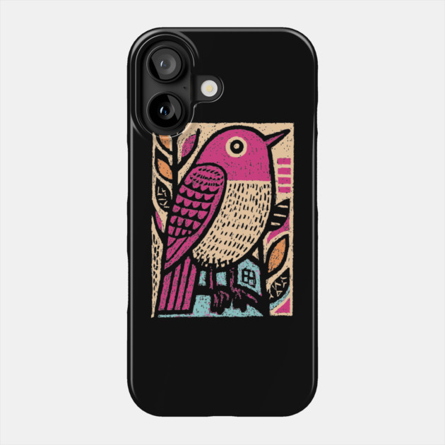 Abstract Sparrow | Modernist Bird Graphic Phone Case by TuncGK