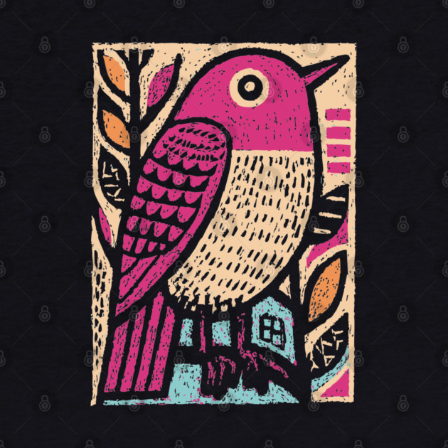 Abstract Sparrow | Modernist Bird Graphic by TuncGK