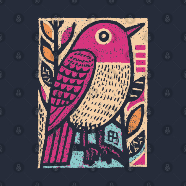 Abstract Sparrow | Modernist Bird Graphic by TuncGK