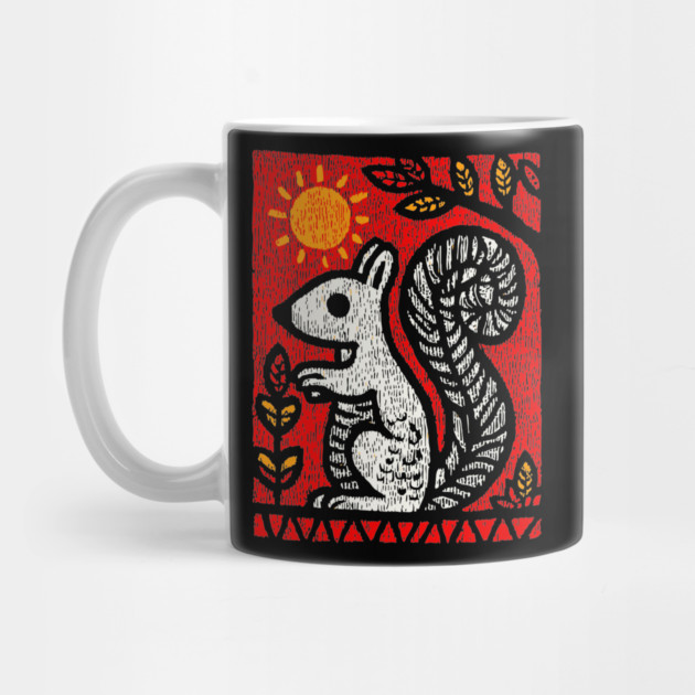 Folk Art Squirrel | Yggdrasil's Messenger Ratatoskr by TuncGK