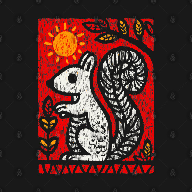 Folk Art Squirrel | Yggdrasil's Messenger Ratatoskr by TuncGK
