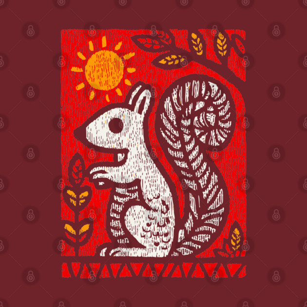 Folk Art Squirrel | Yggdrasil's Messenger Ratatoskr by TuncGK