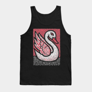 Elegant Swan | Aphrodite's Sacred Bird Tank Top