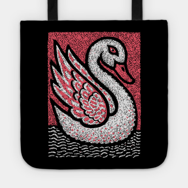 Elegant Swan | Aphrodite's Sacred Bird Tote by TuncGK