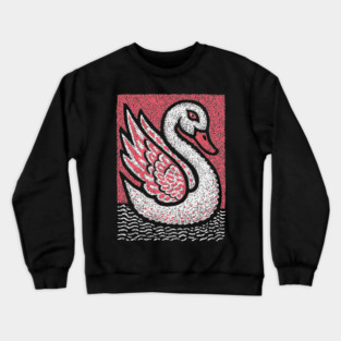 Elegant Swan | Aphrodite's Sacred Bird Crewneck Sweatshirt