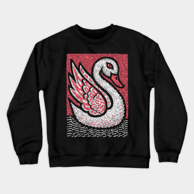Elegant Swan | Aphrodite's Sacred Bird Crewneck Sweatshirt by TuncGK