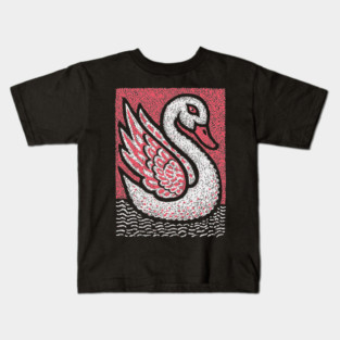 Elegant Swan | Aphrodite's Sacred Bird Kids T-Shirt