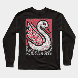 Elegant Swan | Aphrodite's Sacred Bird Long Sleeve T-Shirt