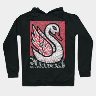 Elegant Swan | Aphrodite's Sacred Bird Hoodie