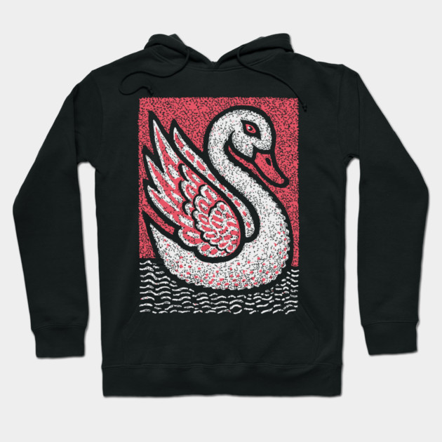 Elegant Swan | Aphrodite's Sacred Bird Hoodie by TuncGK