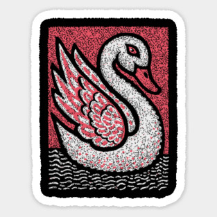 Elegant Swan | Aphrodite's Sacred Bird Sticker