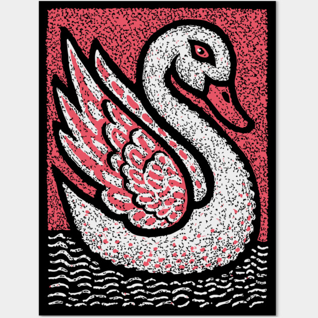 Elegant Swan | Aphrodite's Sacred Bird Wall Art by TuncGK
