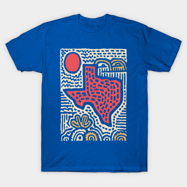 Abstract Texas | Lone Star State of Mind T-Shirt by TuncGK