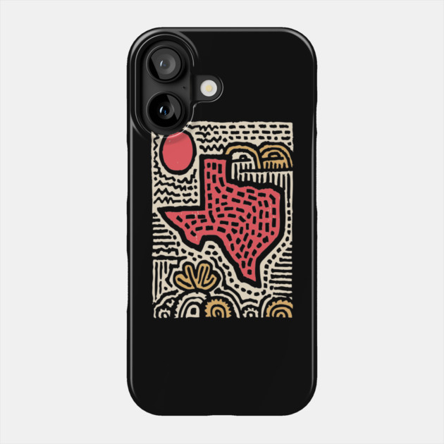Abstract Texas | Lone Star State of Mind Phone Case by TuncGK