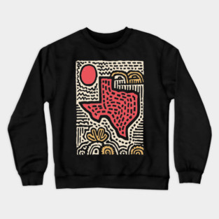 Abstract Texas | Lone Star State of Mind Crewneck Sweatshirt