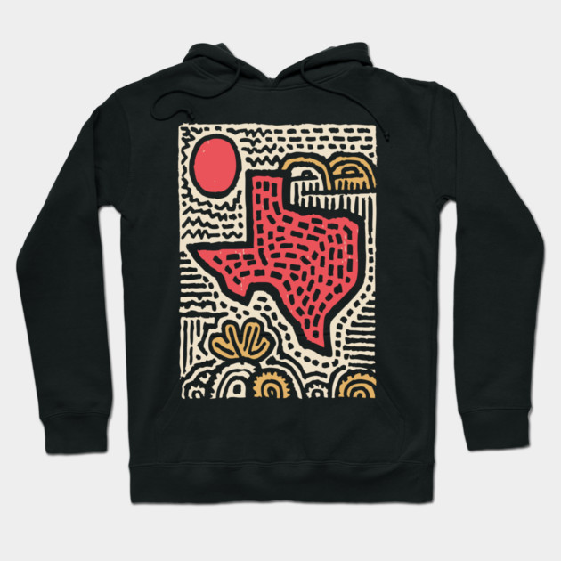 Abstract Texas | Lone Star State of Mind Hoodie by TuncGK