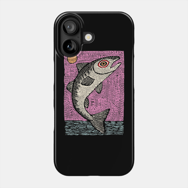 Ethereal Salmon | Dreamy River Spirit Phone Case by TuncGK
