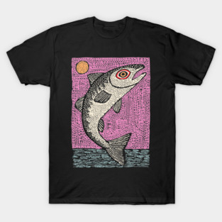 Ethereal Salmon | Dreamy River Spirit T-Shirt