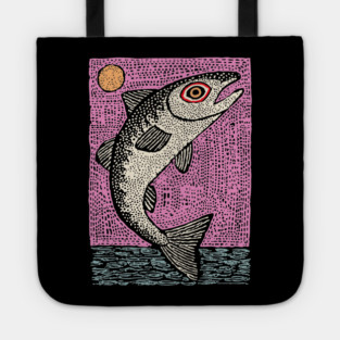 Ethereal Salmon | Dreamy River Spirit Tote