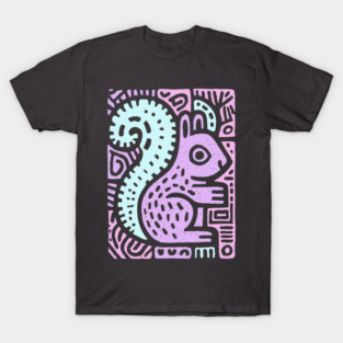 Pastel Yin Yang Squirrel | Sacred Geometry T-Shirt