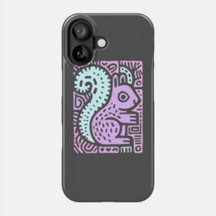 Pastel Yin Yang Squirrel | Sacred Geometry Phone Case