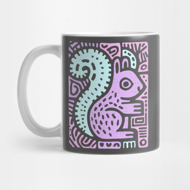 Pastel Yin Yang Squirrel | Sacred Geometry by TuncGK