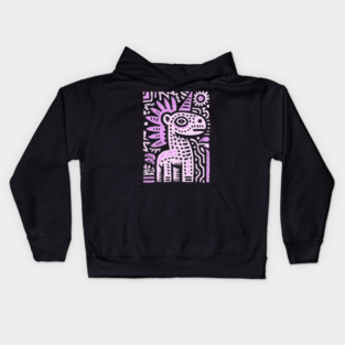 Psychedelic Punk Unicorn | Quirky Mythical Beast Kids Hoodie