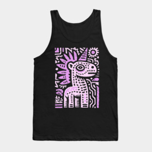 Psychedelic Punk Unicorn | Quirky Mythical Beast Tank Top