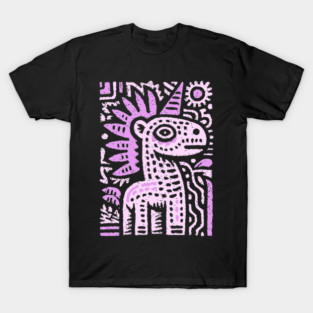 Psychedelic Punk Unicorn | Quirky Mythical Beast T-Shirt