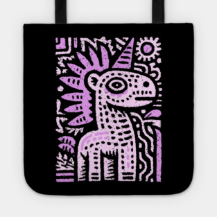 Psychedelic Punk Unicorn | Quirky Mythical Beast Tote
