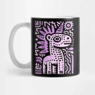 Psychedelic Punk Unicorn | Quirky Mythical Beast Mug