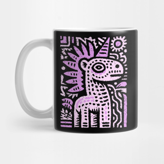 Psychedelic Punk Unicorn | Quirky Mythical Beast by TuncGK