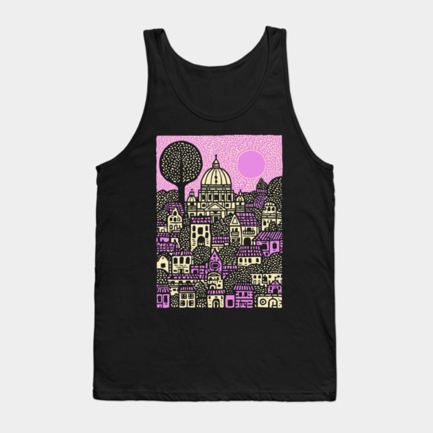 Dreamscape Vatican | Surreal Italian Cityscape Tank Top by TuncGK
