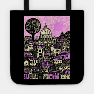 Dreamscape Vatican | Surreal Italian Cityscape Tote