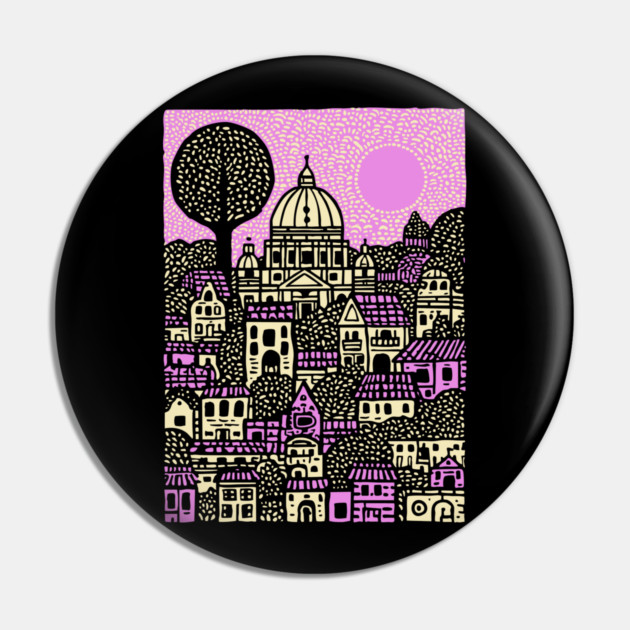 Dreamscape Vatican | Surreal Italian Cityscape Pin by TuncGK