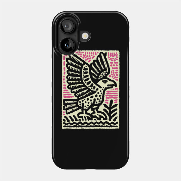 Abstract Vulture Glyph | Primal Sky Hunter Phone Case by TuncGK