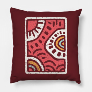 Abstract Water Dance | Rhythmic River Flow Pillow