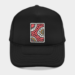 Abstract Water Dance | Rhythmic River Flow Hat