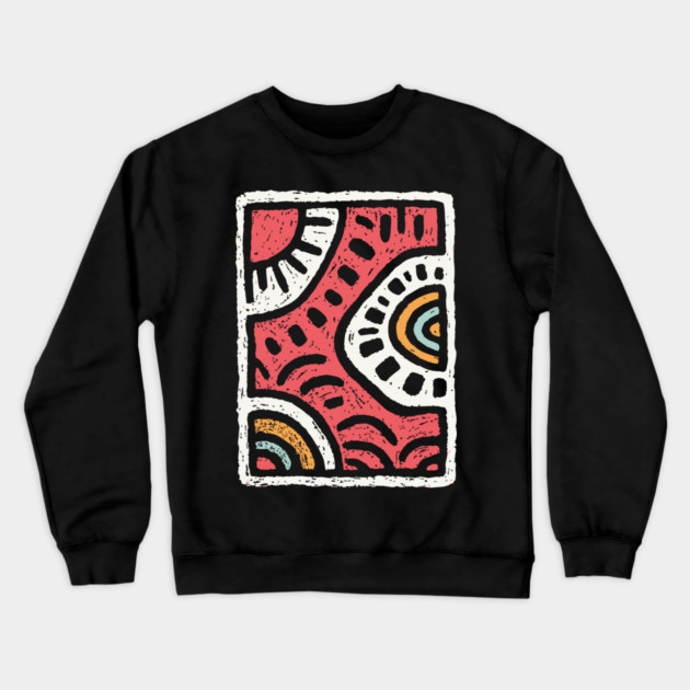 Abstract Water Dance | Rhythmic River Flow Crewneck Sweatshirt by TuncGK