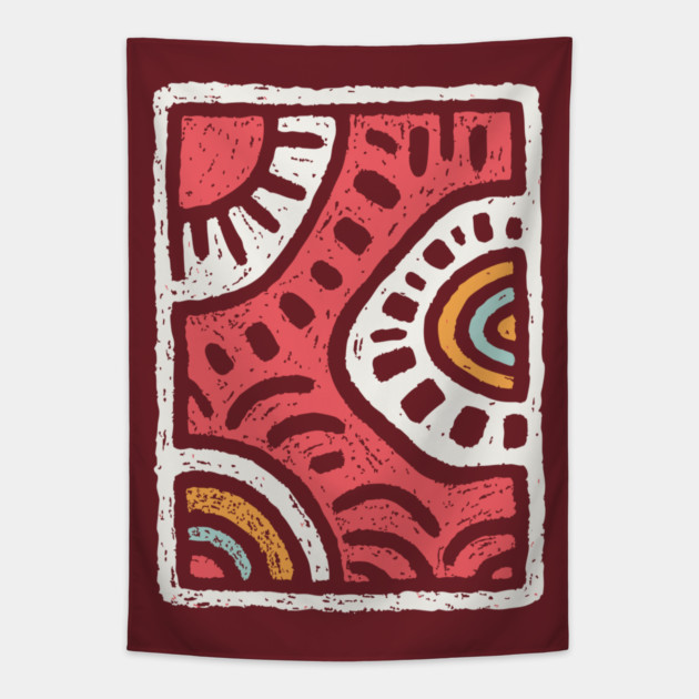 Abstract Water Dance | Rhythmic River Flow Tapestry by TuncGK