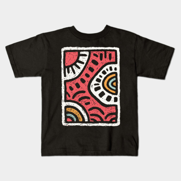 Abstract Water Dance | Rhythmic River Flow Kids T-Shirt by TuncGK