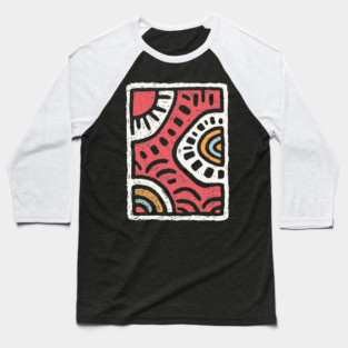 Abstract Water Dance | Rhythmic River Flow Baseball T-Shirt