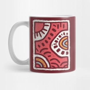 Abstract Water Dance | Rhythmic River Flow Mug