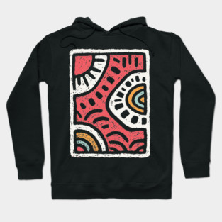 Abstract Water Dance | Rhythmic River Flow Hoodie